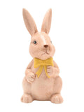 Widdop Brown bunny figurine yellow bow 18.5cm - British product