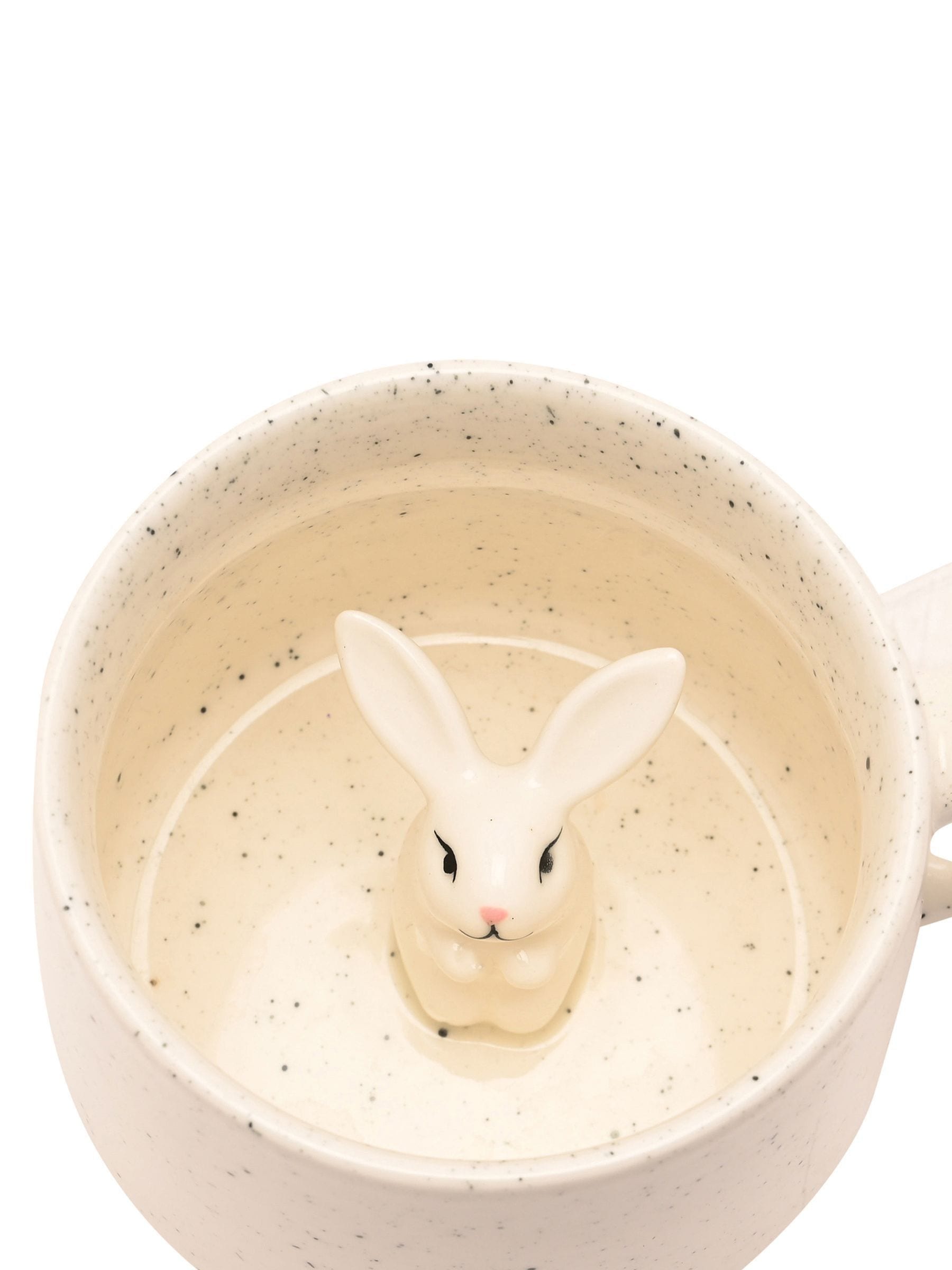 Widdop cream bunny mug ceramic 9cm, UK version