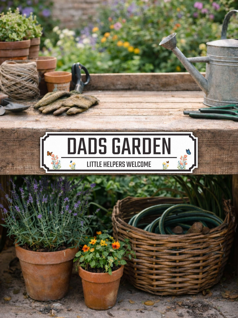 Personalised garden street sign 50cm x 13cm, imported from the UK