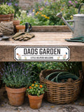 Personalised garden street sign 50cm x 13cm, imported from the UK