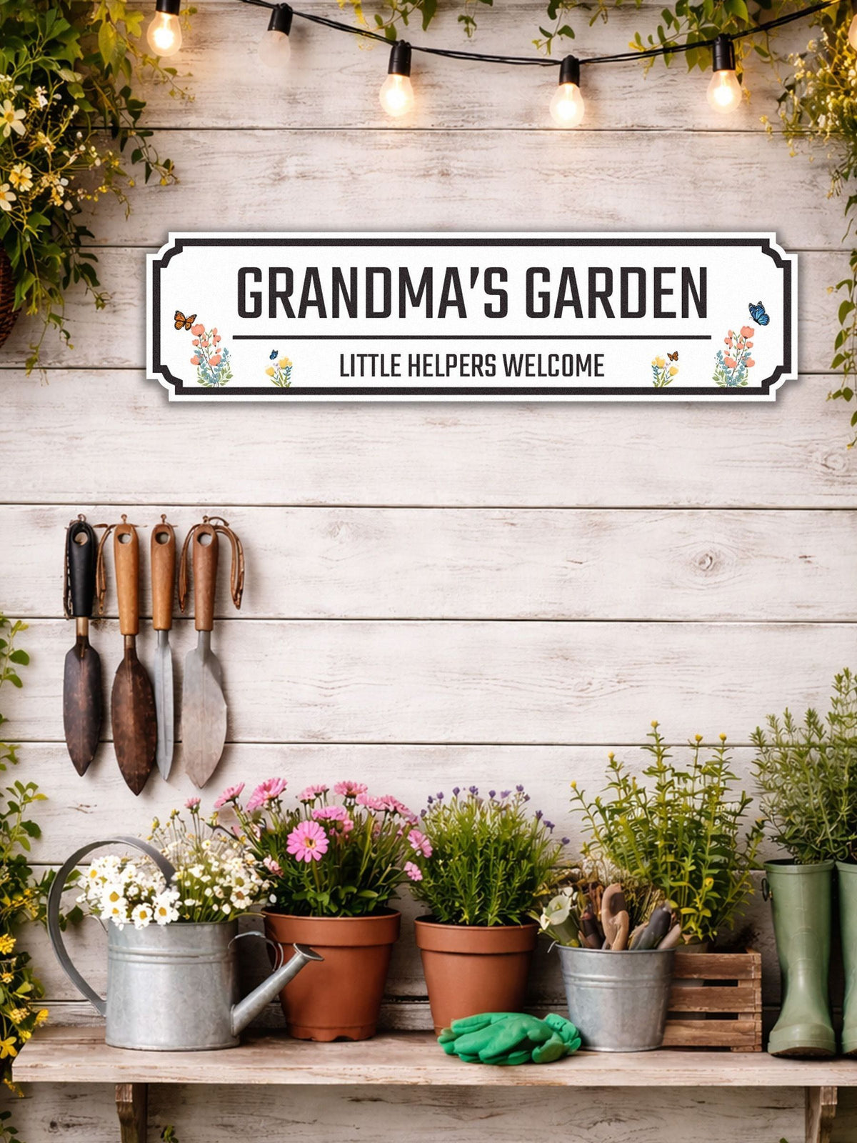Personalised garden street sign 50cm x 13cm, imported from the UK