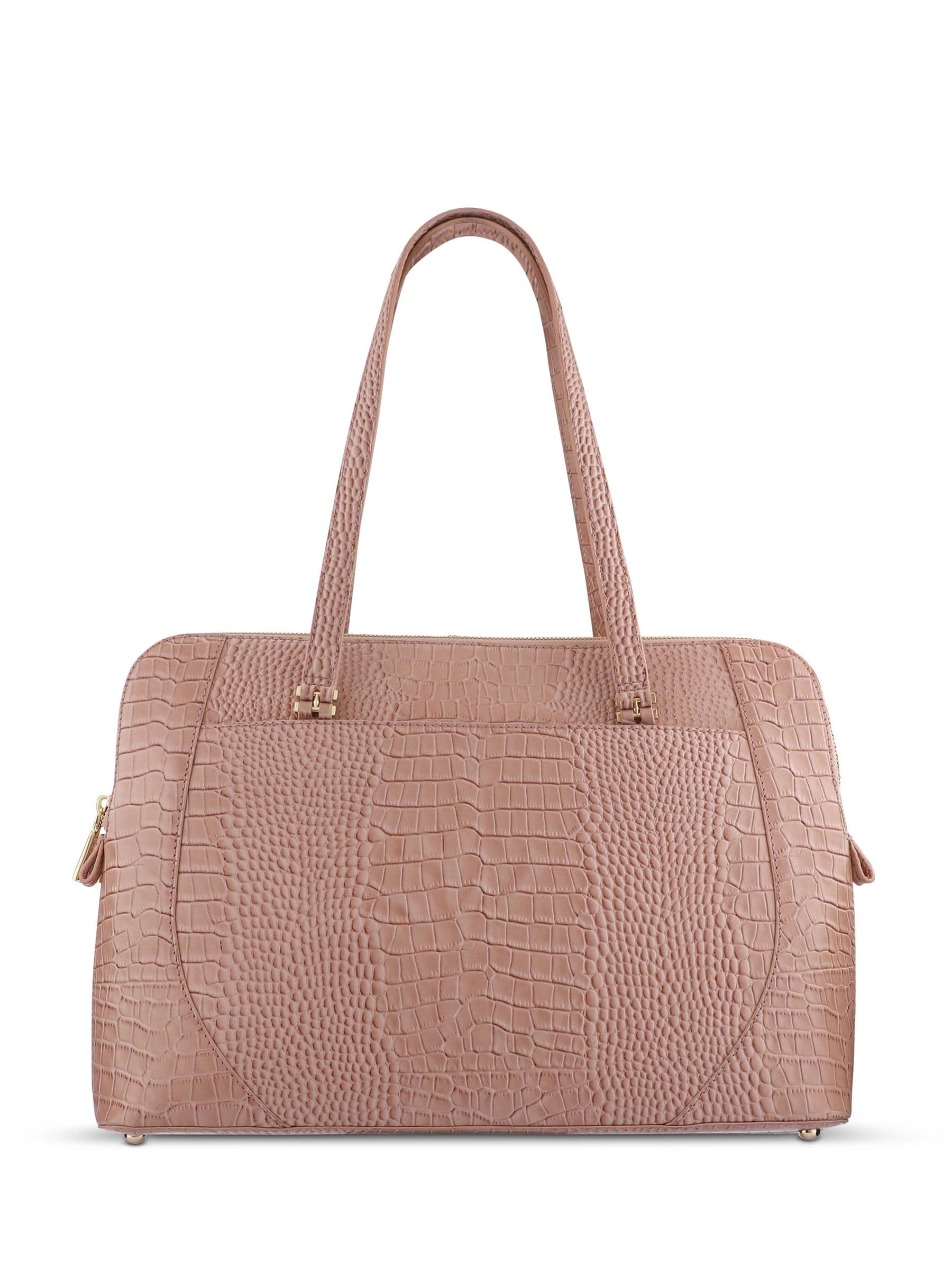 Jones Bootmaker Tan Croc Wynter Shoulder Bag