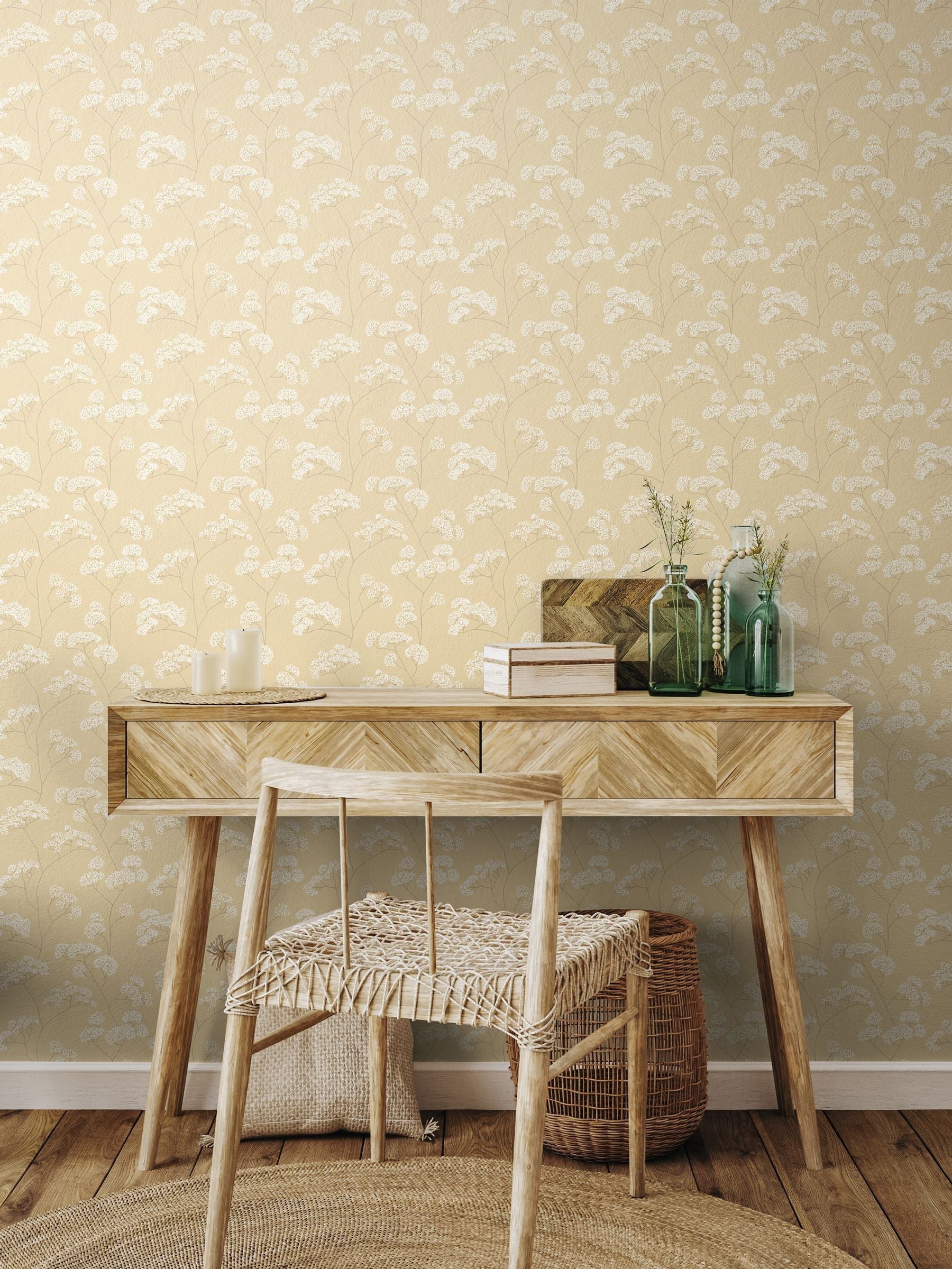 Hoopla Walls Barley Elderflower Trail 10M Wallpaper