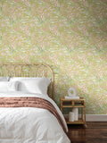 Hoopla Walls Charcoal Stone Tropical Canopy Wallpaper 10m x 50cm