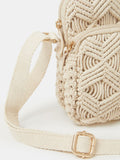 Accessorize cream macrame phone bag (British brand)
