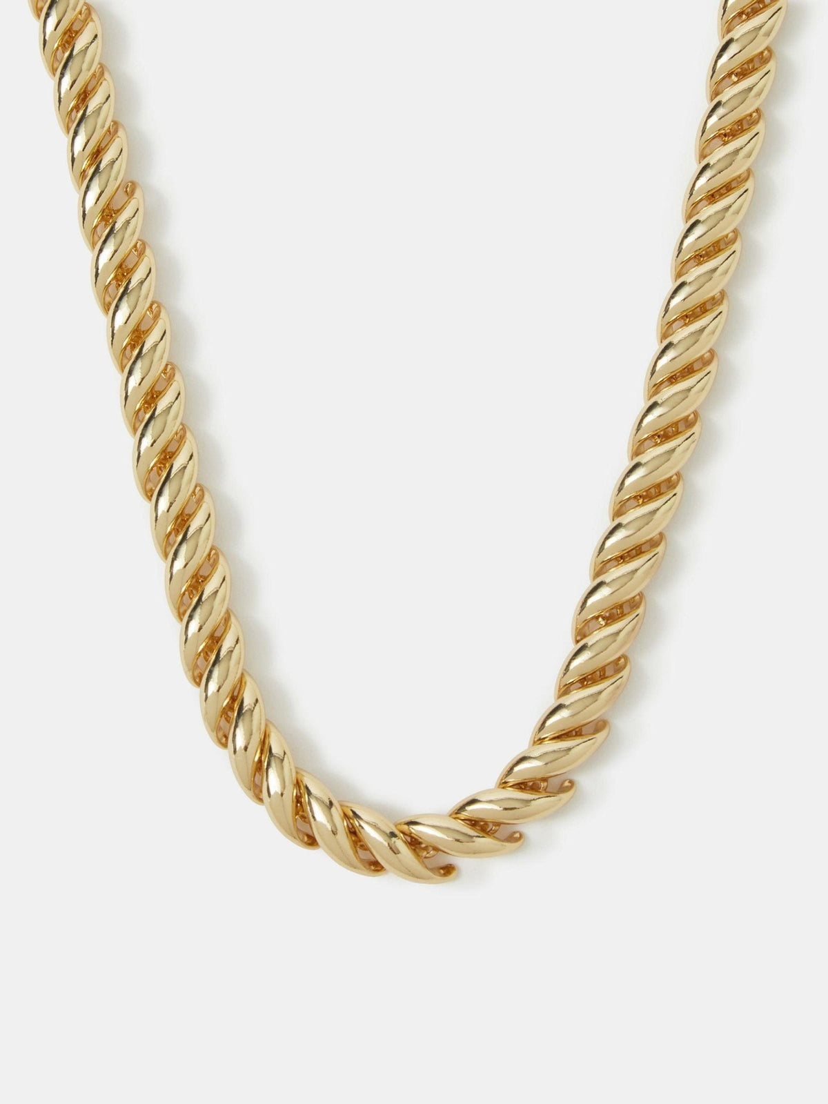 Accessorize gold-plated twisted wave necklace, imported from the UK