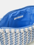 Accessorize blue crab charm macrame clutch bag - British product