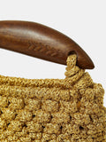 Accessorize gold fish handle woven crossbody bag, imported from the UK