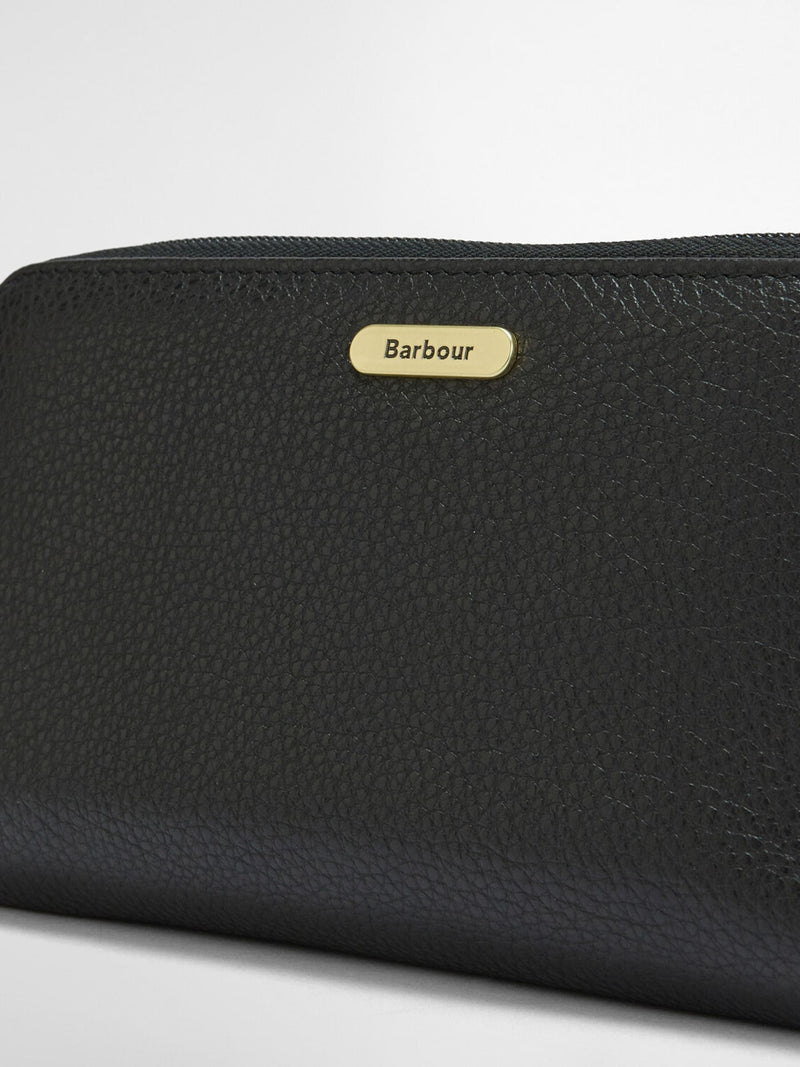 Barbour Black Birch leather purse (British brand)