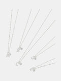 Accessorize sterling silver initial diamanté pendant necklace (British brand)