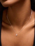 Accessorize sterling silver initial diamanté pendant necklace (British brand)