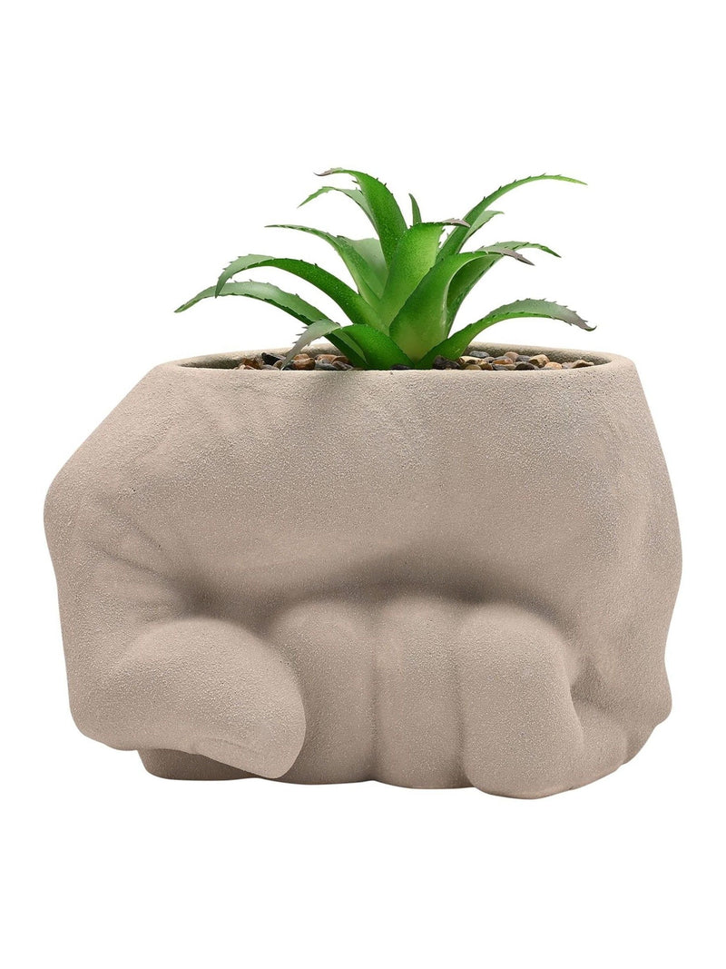 Marvel Hulk fist planter with faux plant - British product