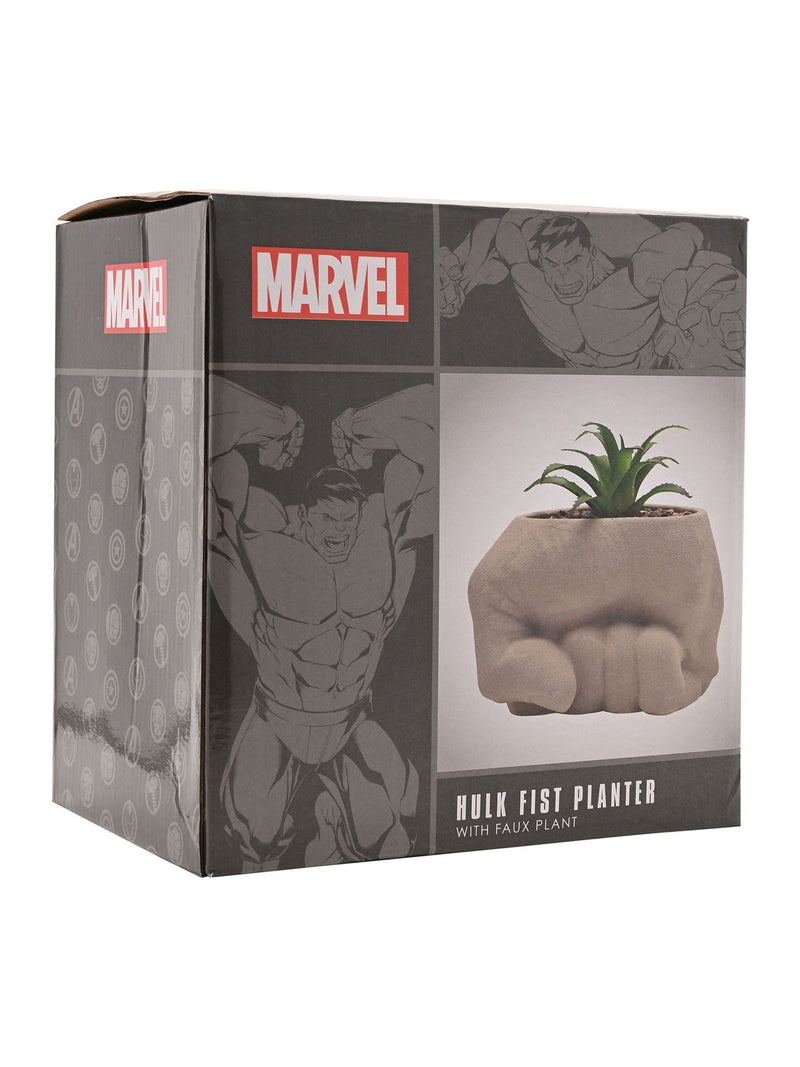 Marvel Hulk fist planter with faux plant - British product