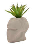 Marvel white Iron Man planter with faux plant (British brand)