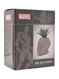 Marvel white Iron Man planter with faux plant (British brand)