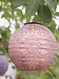 Lights4fun pastel Tyvek lanterns set of three, UK version