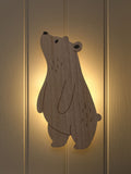 Lights4fun bear children's wall light with infrared remote, UK version