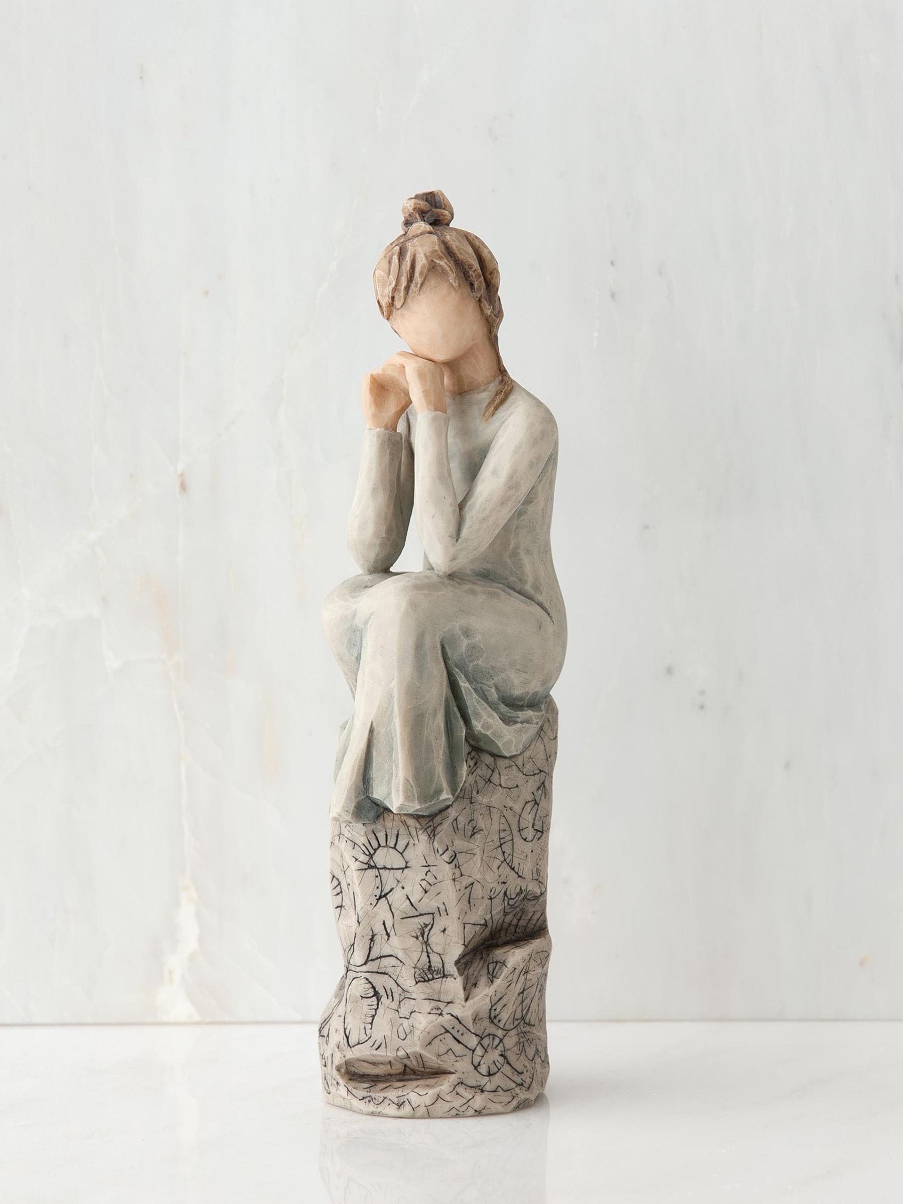 Willow Tree Patience off white figurine, cast stone (British brand)