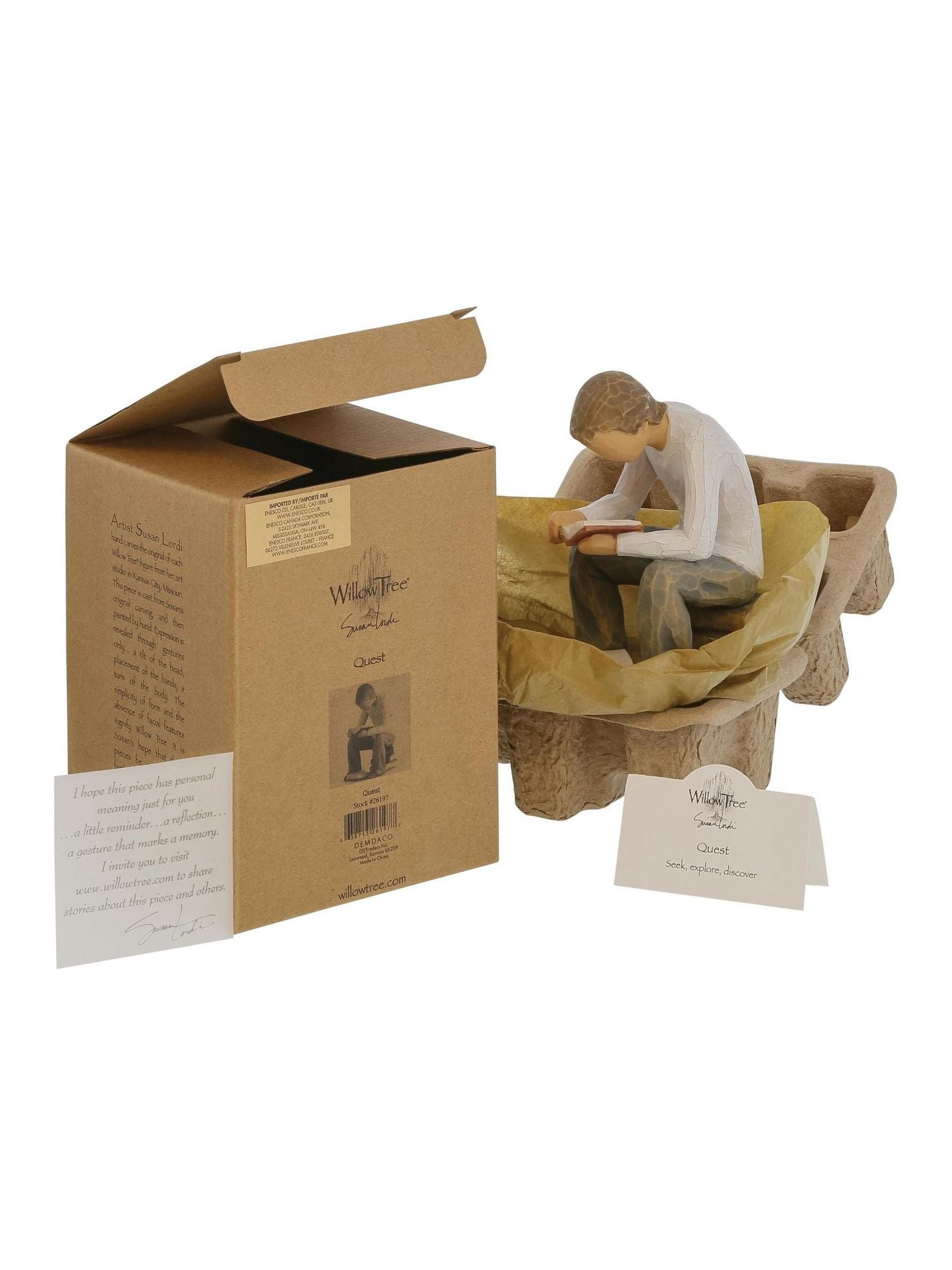 Willow Tree Off White Quest figurine stoneware 10cm (British brand)