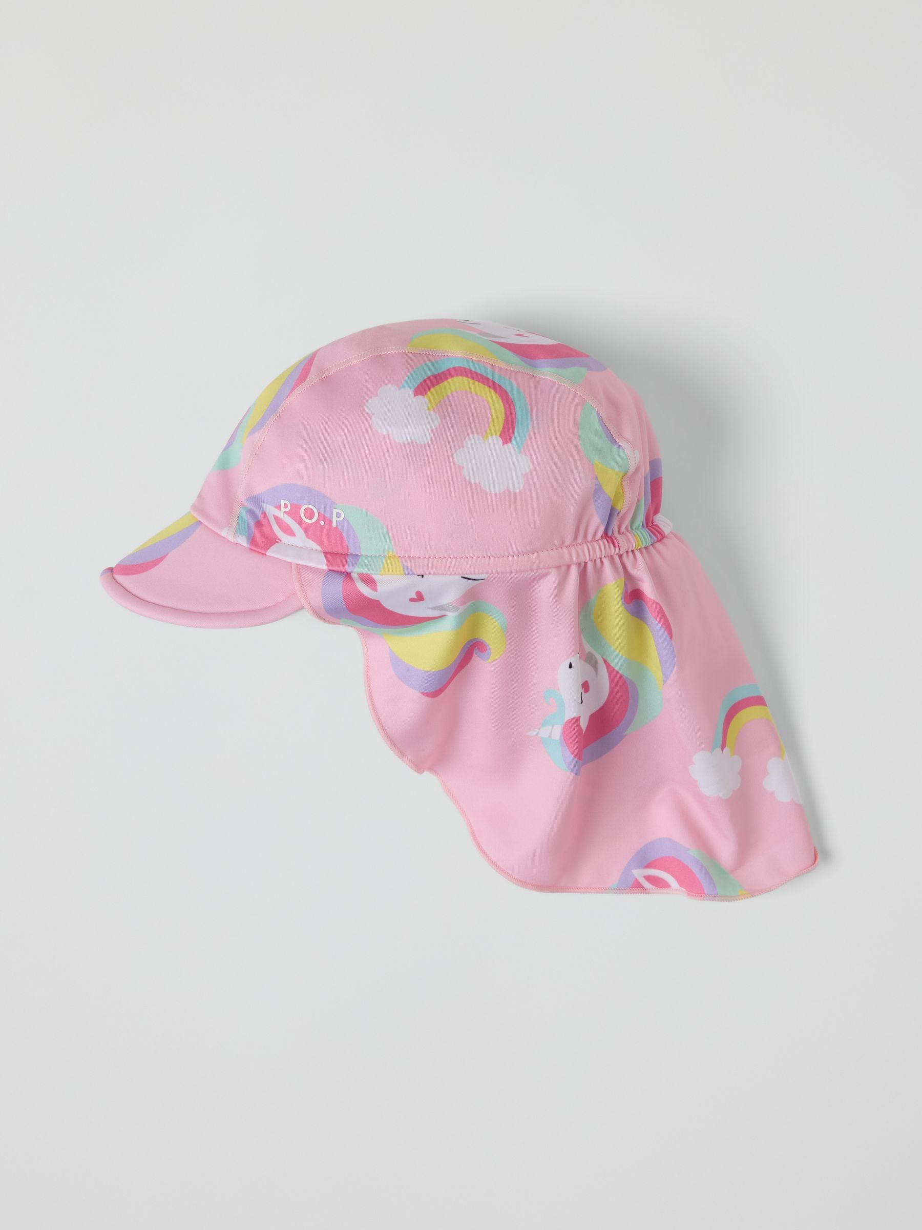 Polarn O. Pyret UPF 50 unicorn swim cap pink (British brand)