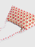 River Island yellow beaded daisy bag (British brand)