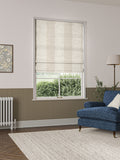 William Morris Blackthorn woven stripe roman blind (British brand)