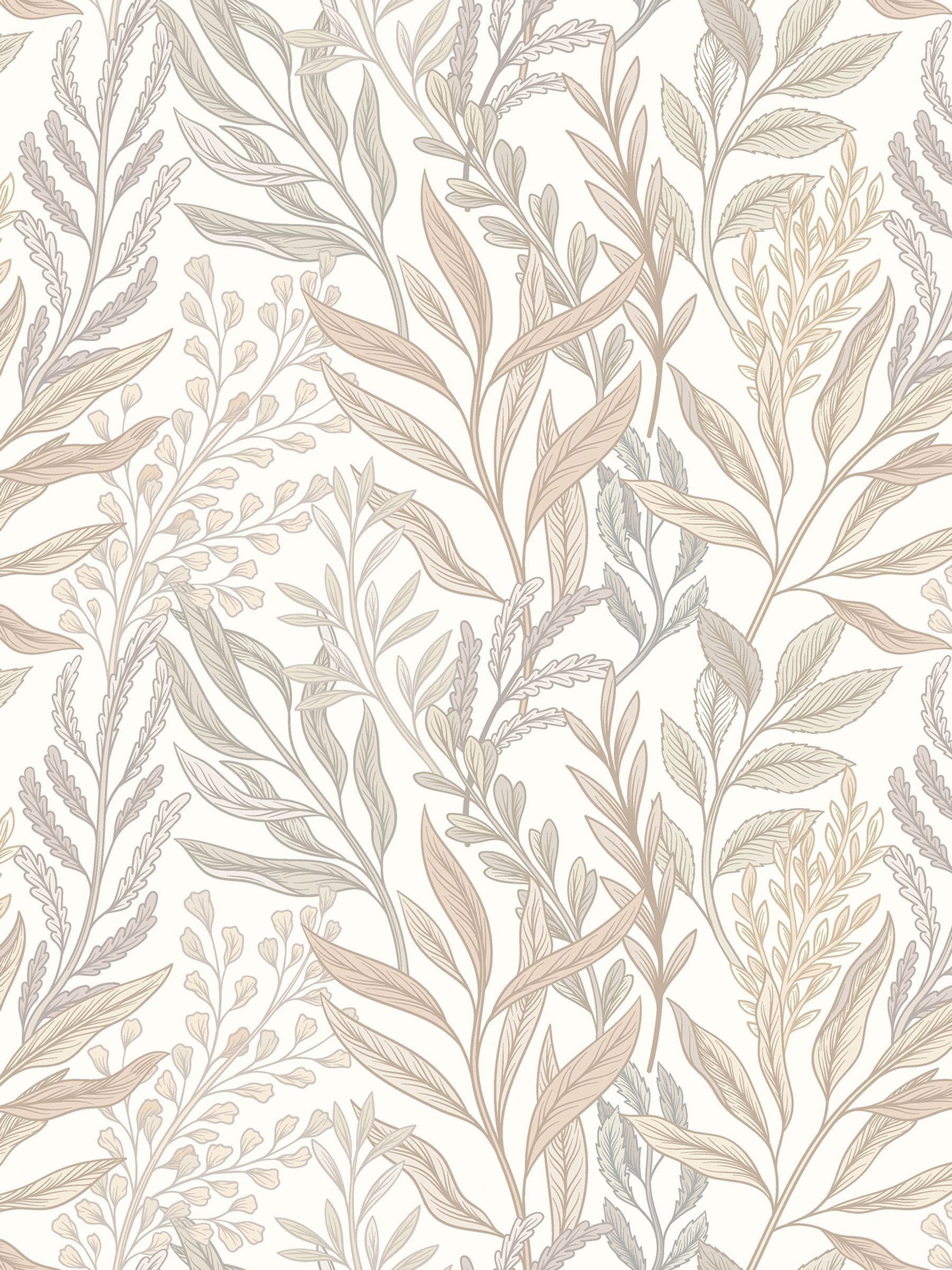 Hoopla Walls Noir Mix Verdant Leaves Wallpaper A4 Sample