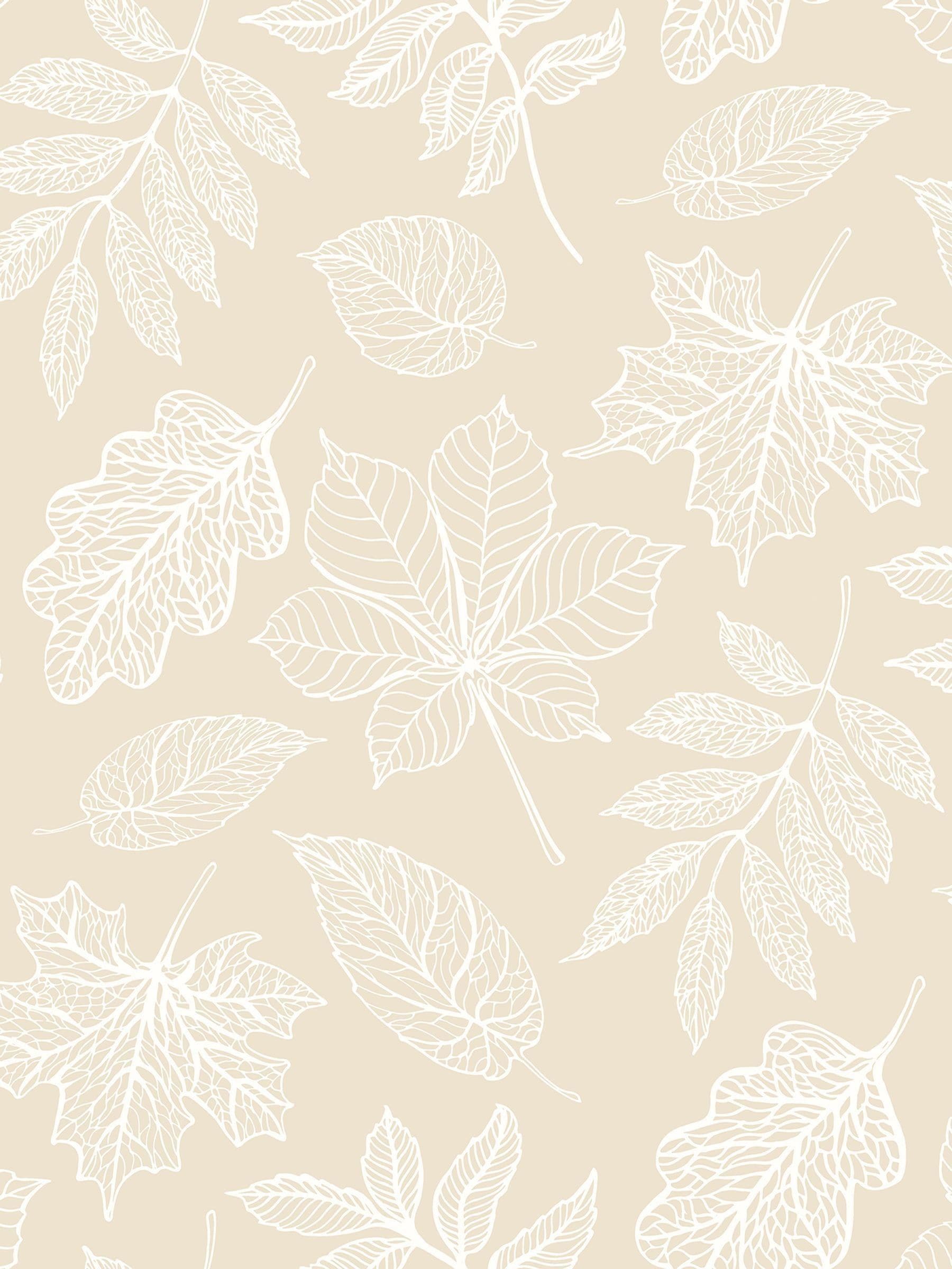 Hoopla Walls Dusty Sage Leaf Silhouette Wallpaper Sample (A4)