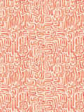 Hoopla Walls Olive Mix Maze Squiggle Wallpaper A4 Sample