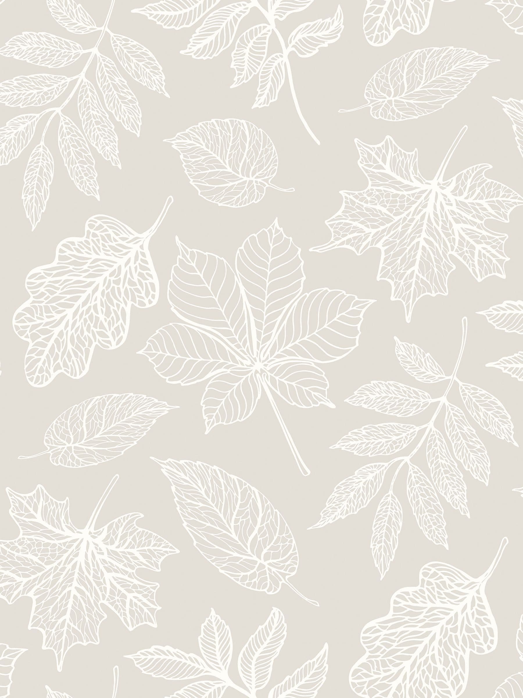 Hoopla Walls Dusty Sage Leaf Silhouette Wallpaper Sample (A4)