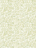 Hoopla Walls Olive Mix Maze Squiggle wallpaper A4 sample, imported from the UK