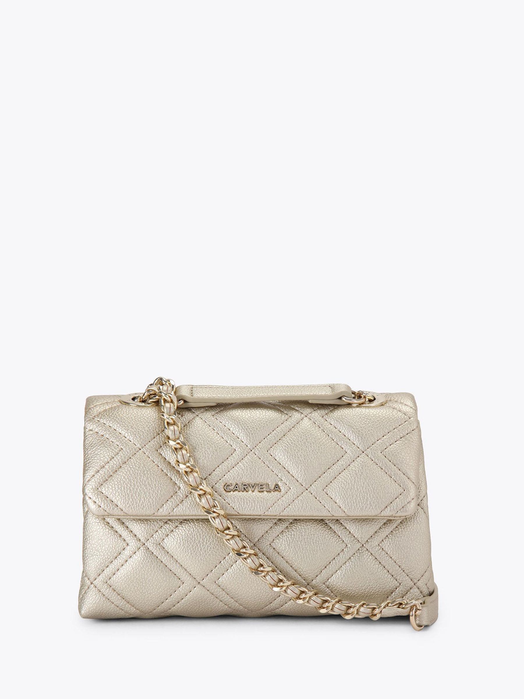 Carvela Gold Mini Rosa Chain Shoulder Bag