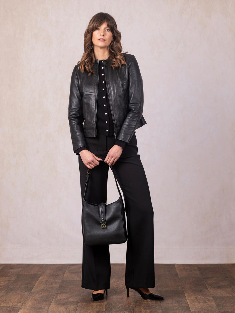 Lakeland Leather black Dalston shoulder bag, UK version
