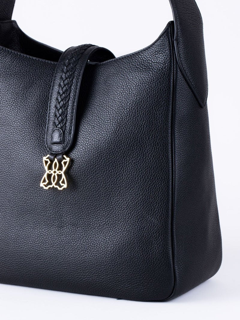 Lakeland Leather black Dalston shoulder bag, UK version