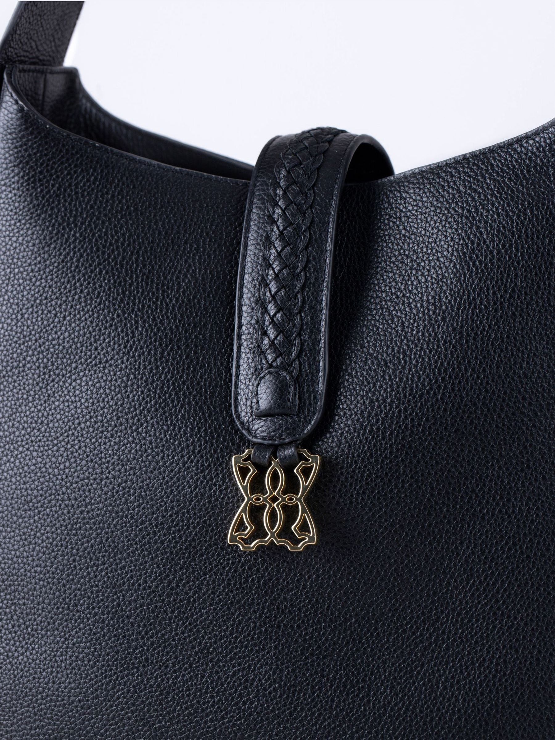 Lakeland Leather black Dalston shoulder bag, UK version