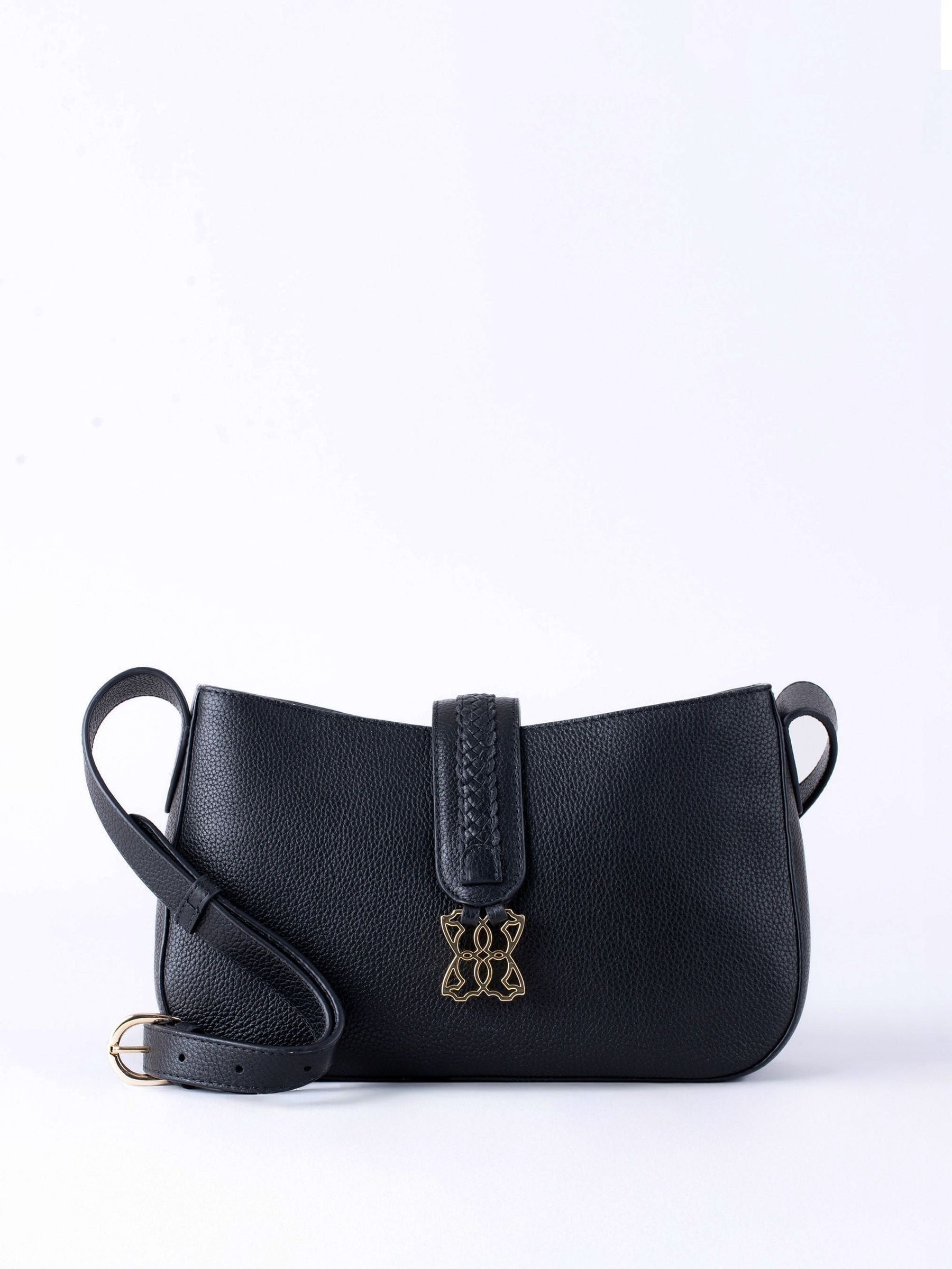 Lakeland Leather Black Dalston Cross-Body Bag