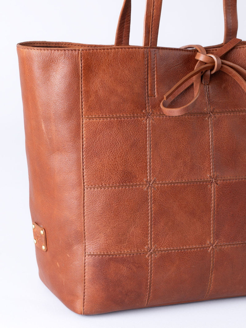 Lakeland Leather Brown Patterdale tote bag - British product