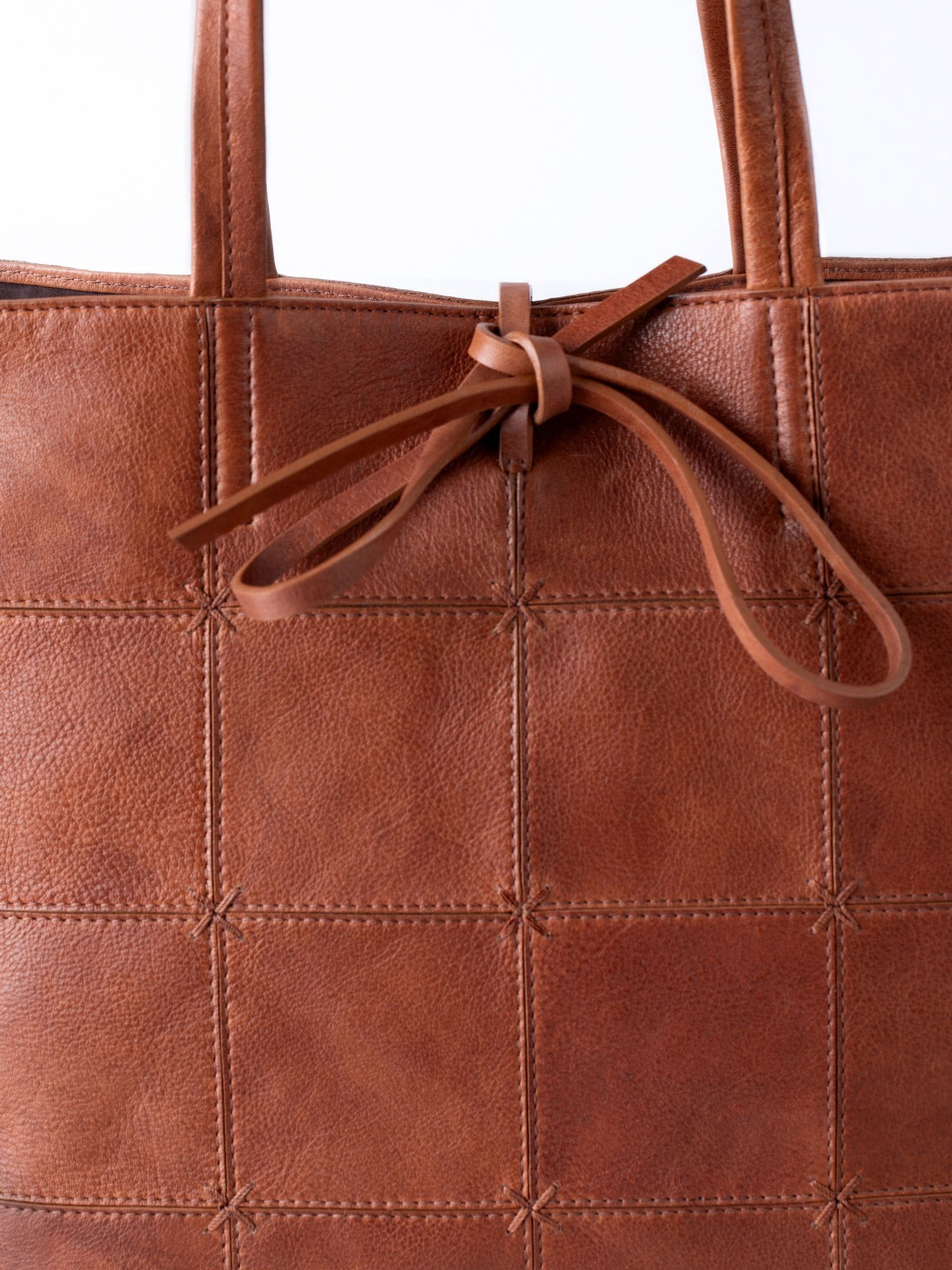 Lakeland Leather Brown Patterdale tote bag - British product