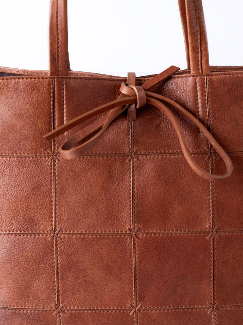 Lakeland Leather Brown Patterdale tote bag - British product