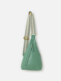 Oliver Bonas sage green belt bag, imported from the UK