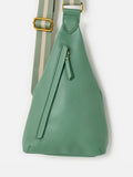 Oliver Bonas sage green belt bag, imported from the UK