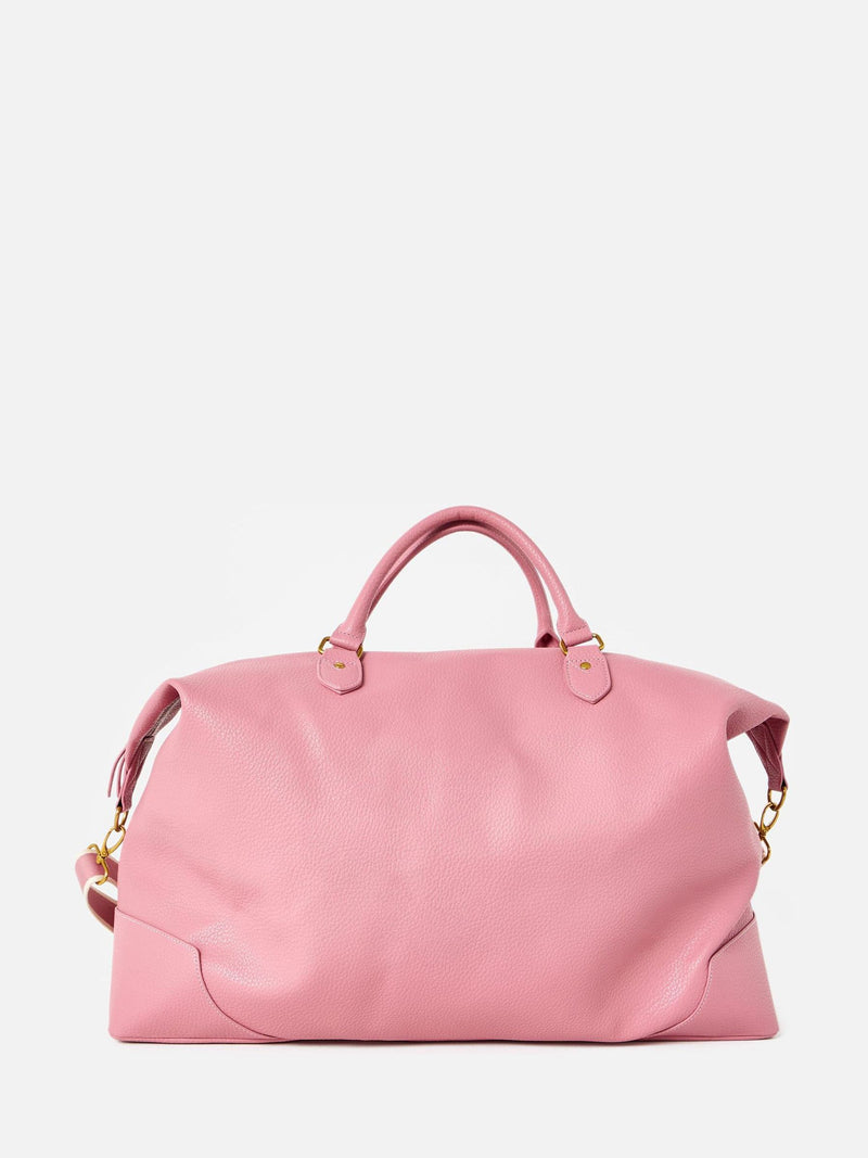 Oliver Bonas dusty pink weekend bag, imported from the UK