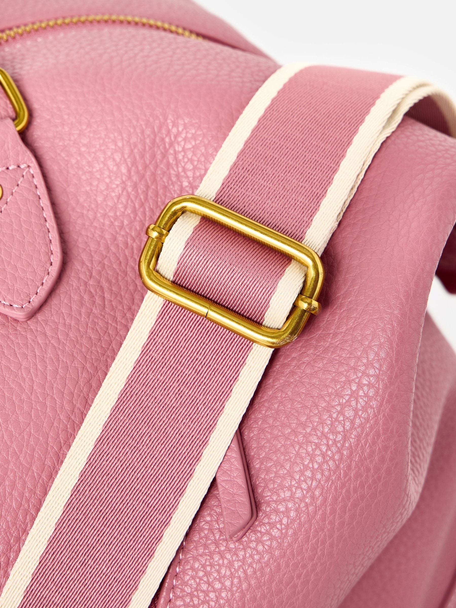 Oliver Bonas dusty pink weekend bag, imported from the UK