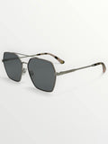 Laura Ashley silver rectangular sunglasses with metal frame (British brand)