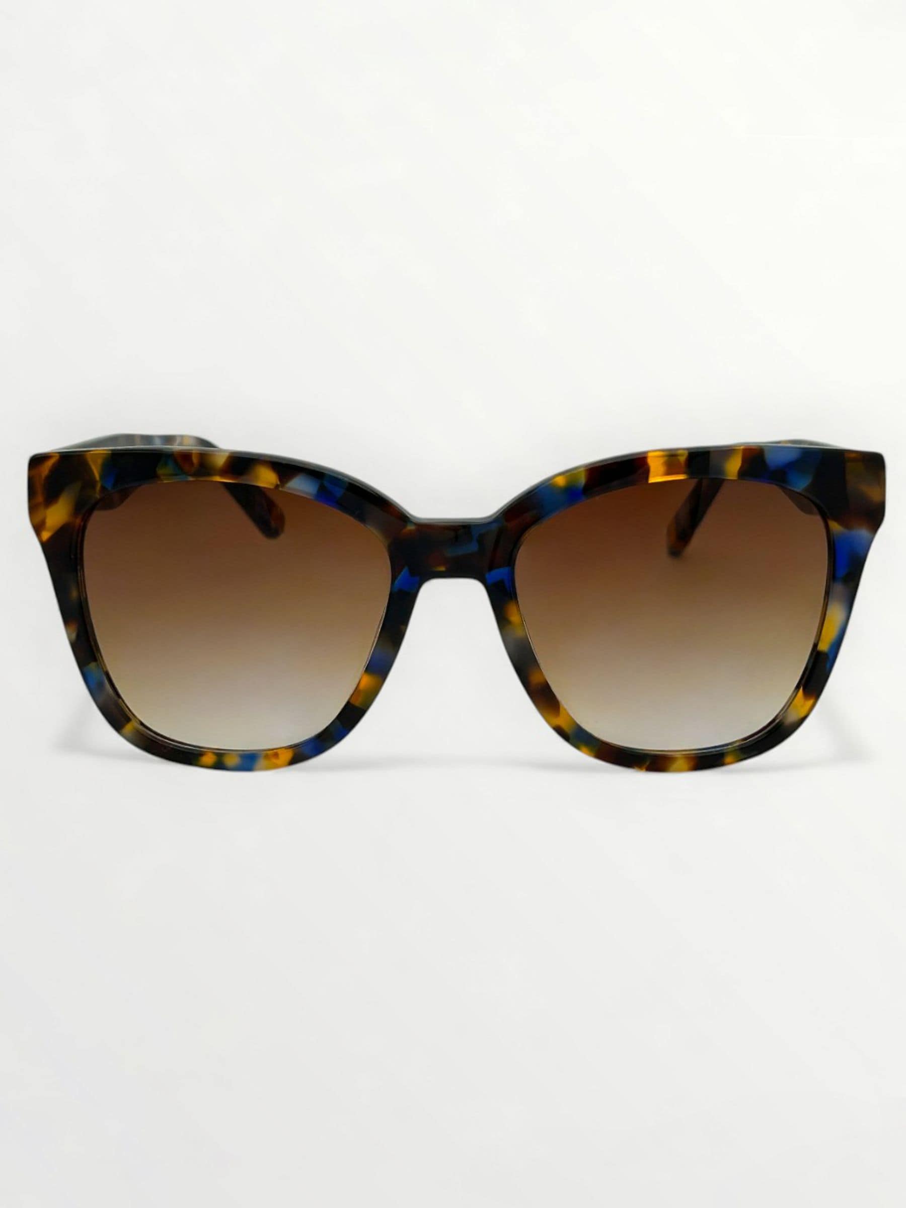 Laura Ashley brown oversized sunglasses with black gradient lenses, imported from the UK