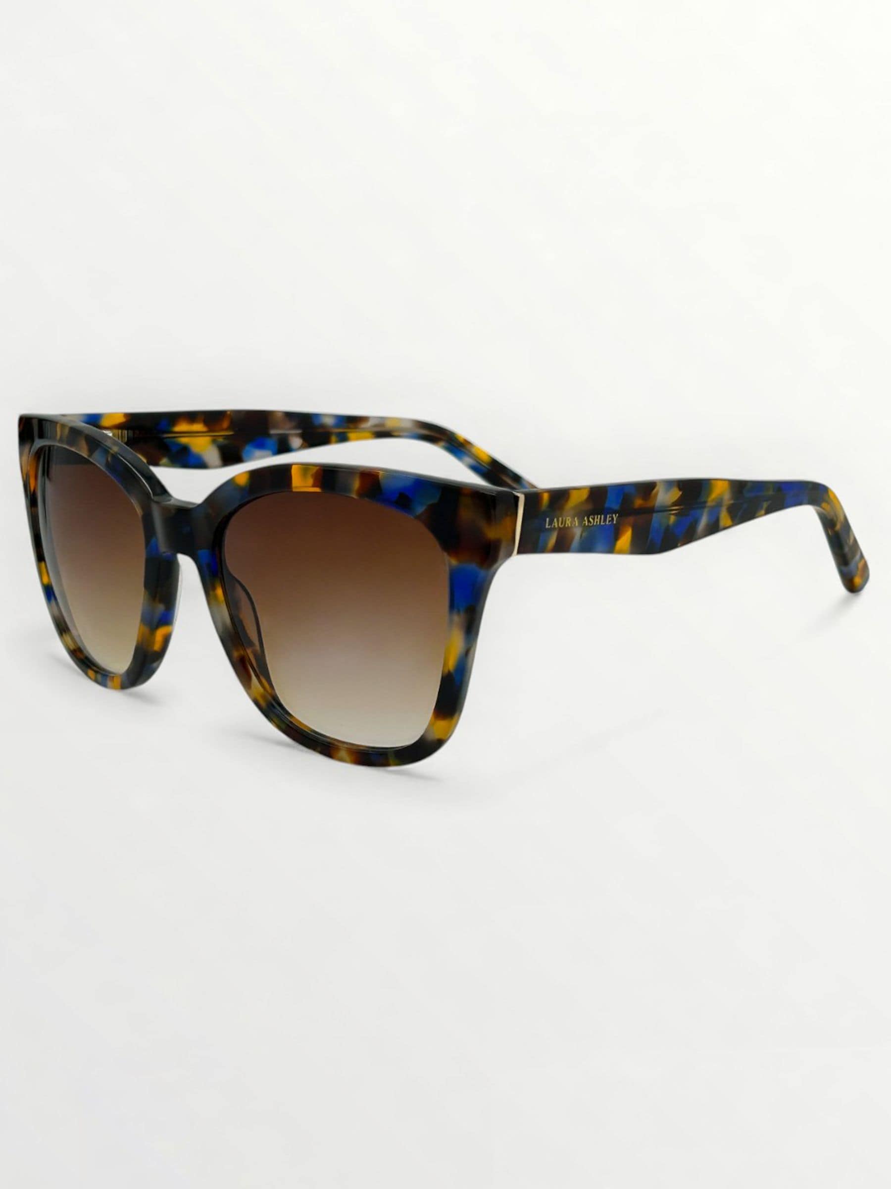 Laura Ashley brown oversized sunglasses with black gradient lenses, imported from the UK