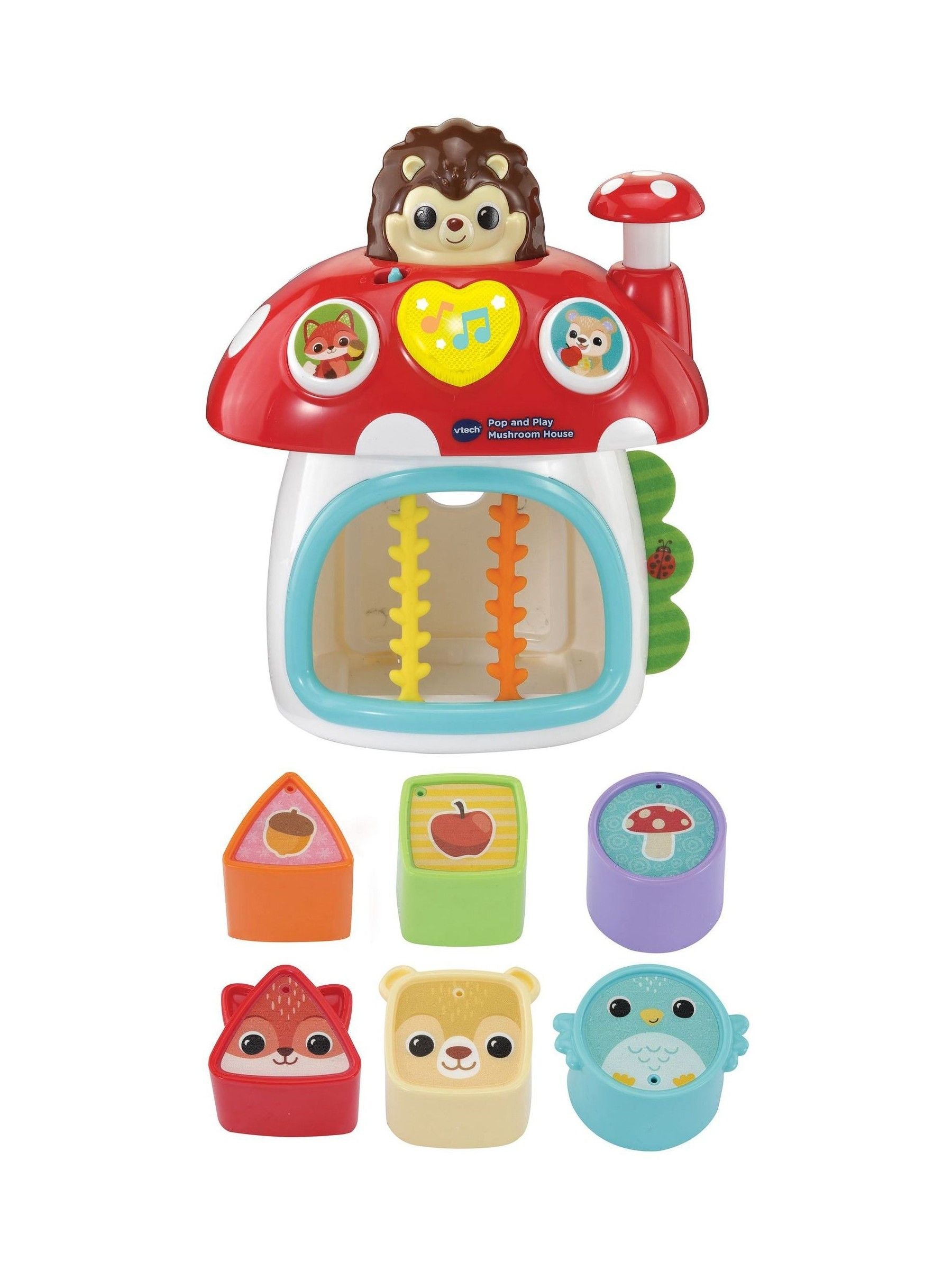 V-Tech Pop and Play Mushroom House toy, UK version