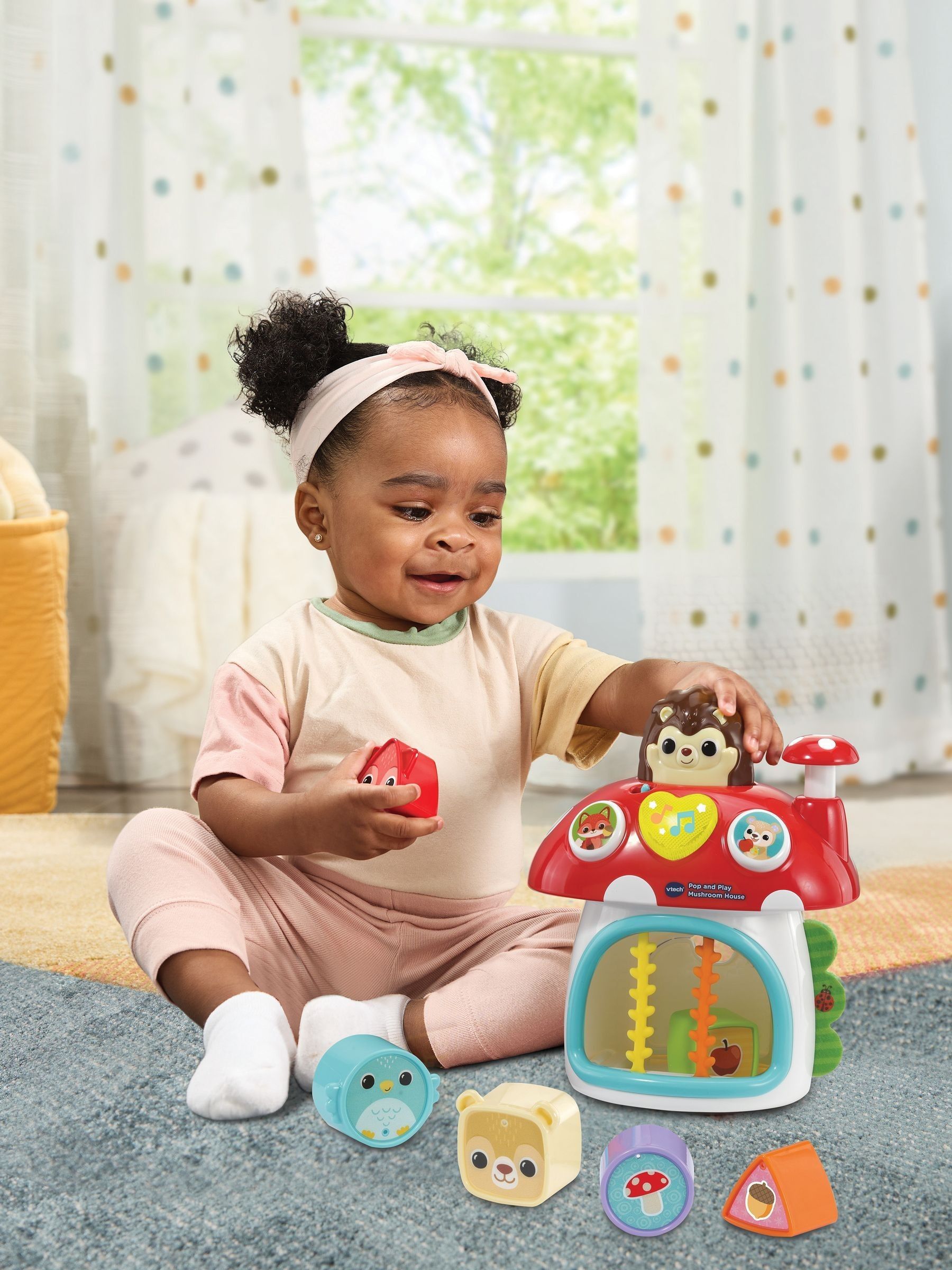 V-Tech Pop and Play Mushroom House toy, UK version