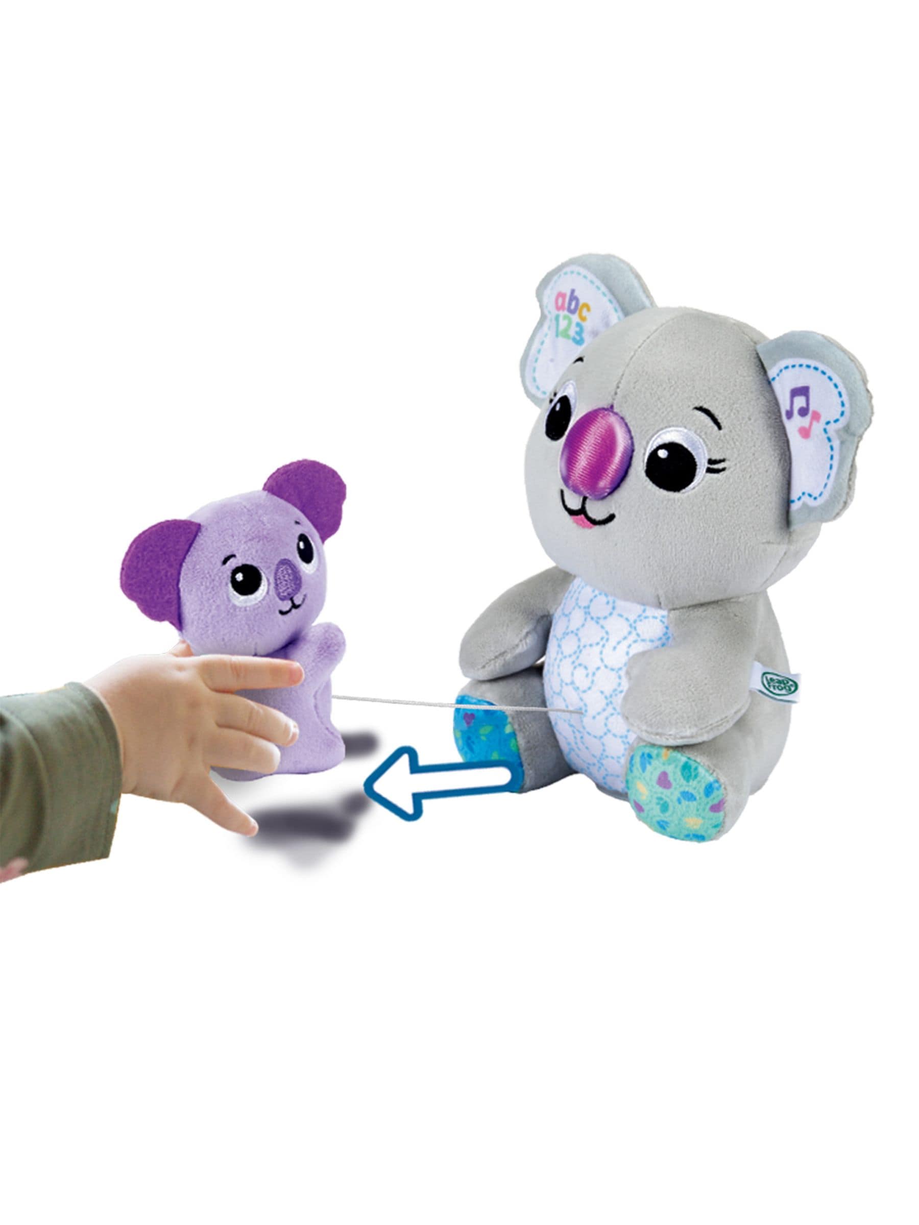Leapfrog Cuddle & Learn Koalas plush toy, imported from the UK