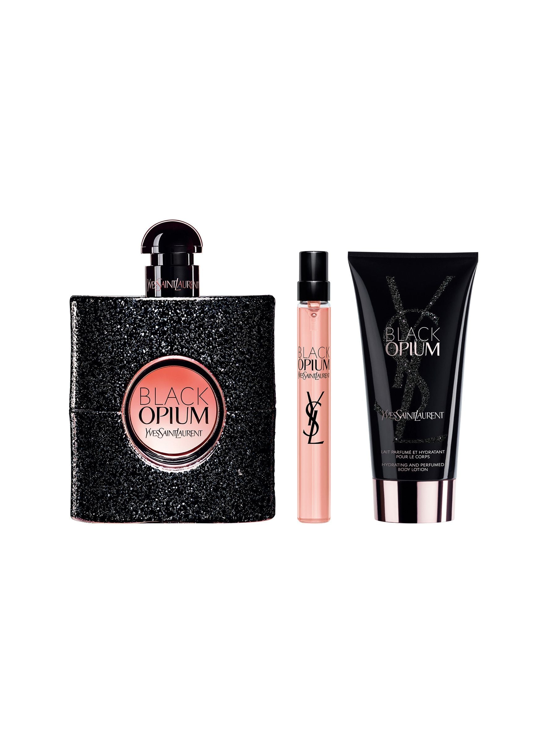 Yves Saint Laurent Black Opium Eau de Parfum 90ml gift set - British product